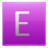 Letter E pink Icon